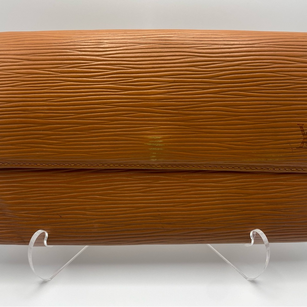 Louis Vuitton Epi Tan Leathe Porte Tresor Trifold Wallet
